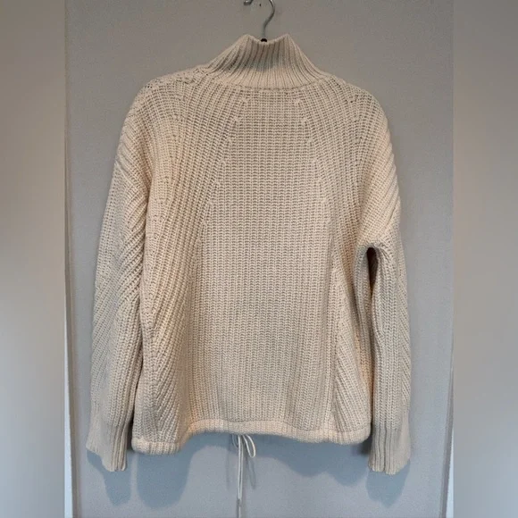 J. Crew Off-White 100% Wool Knit Sweater - Picture 2 of 6
